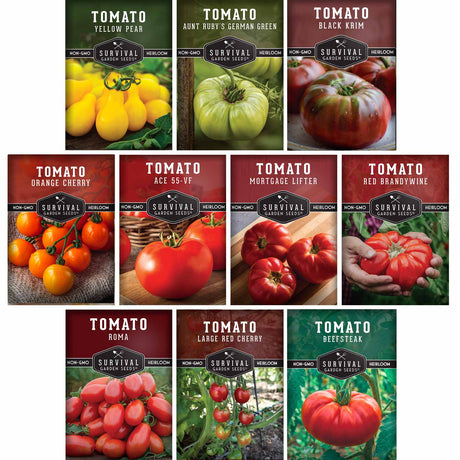 10 packets of heirloom tomato seeds