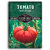 Survival Garden Seeds Tomato Beefsteak seed packet with a tomato on a green leafy background