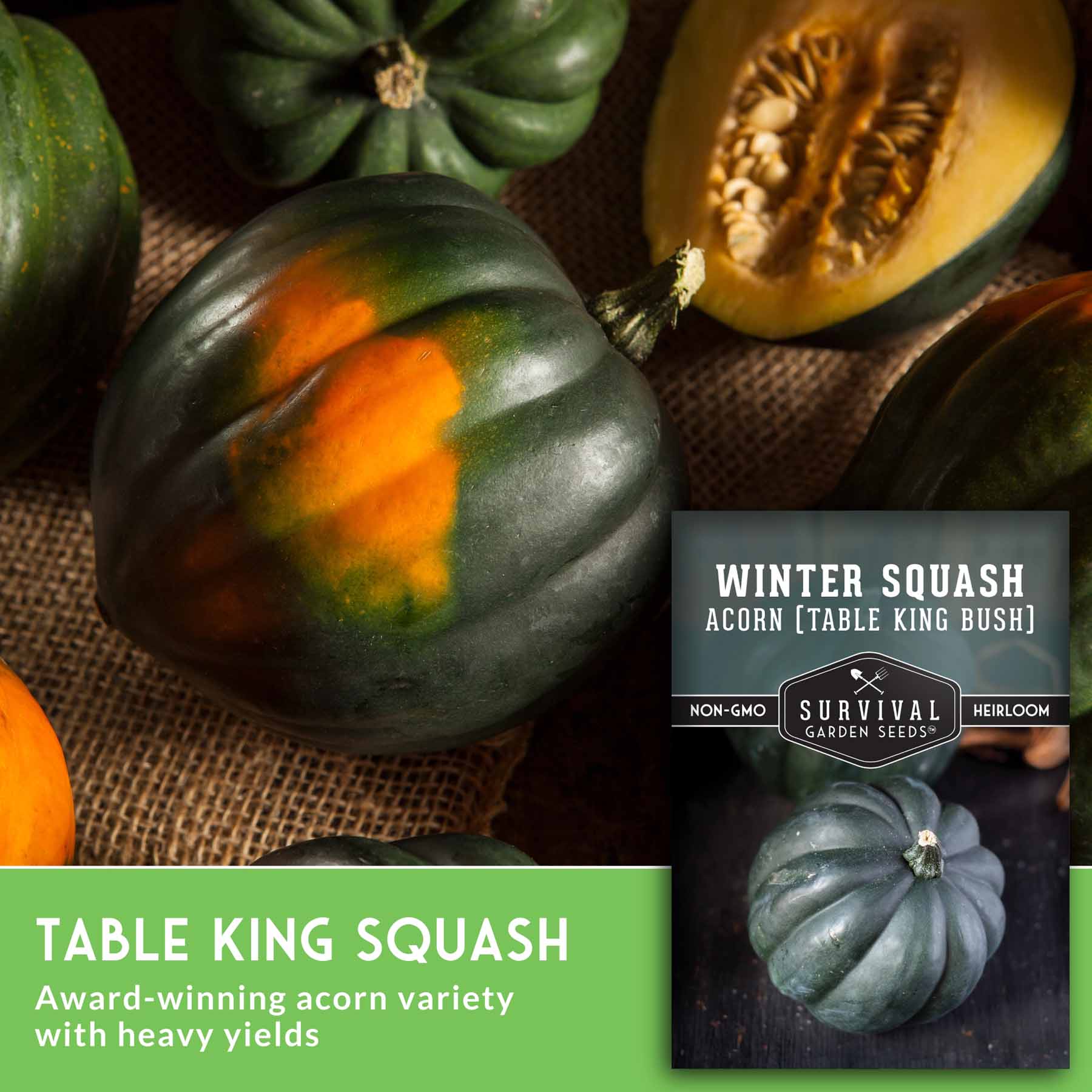 Table King Acorn Squash Seeds – SurvivalGardenSeeds