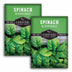 2 Packets of Bloomsdale Spinach seeds