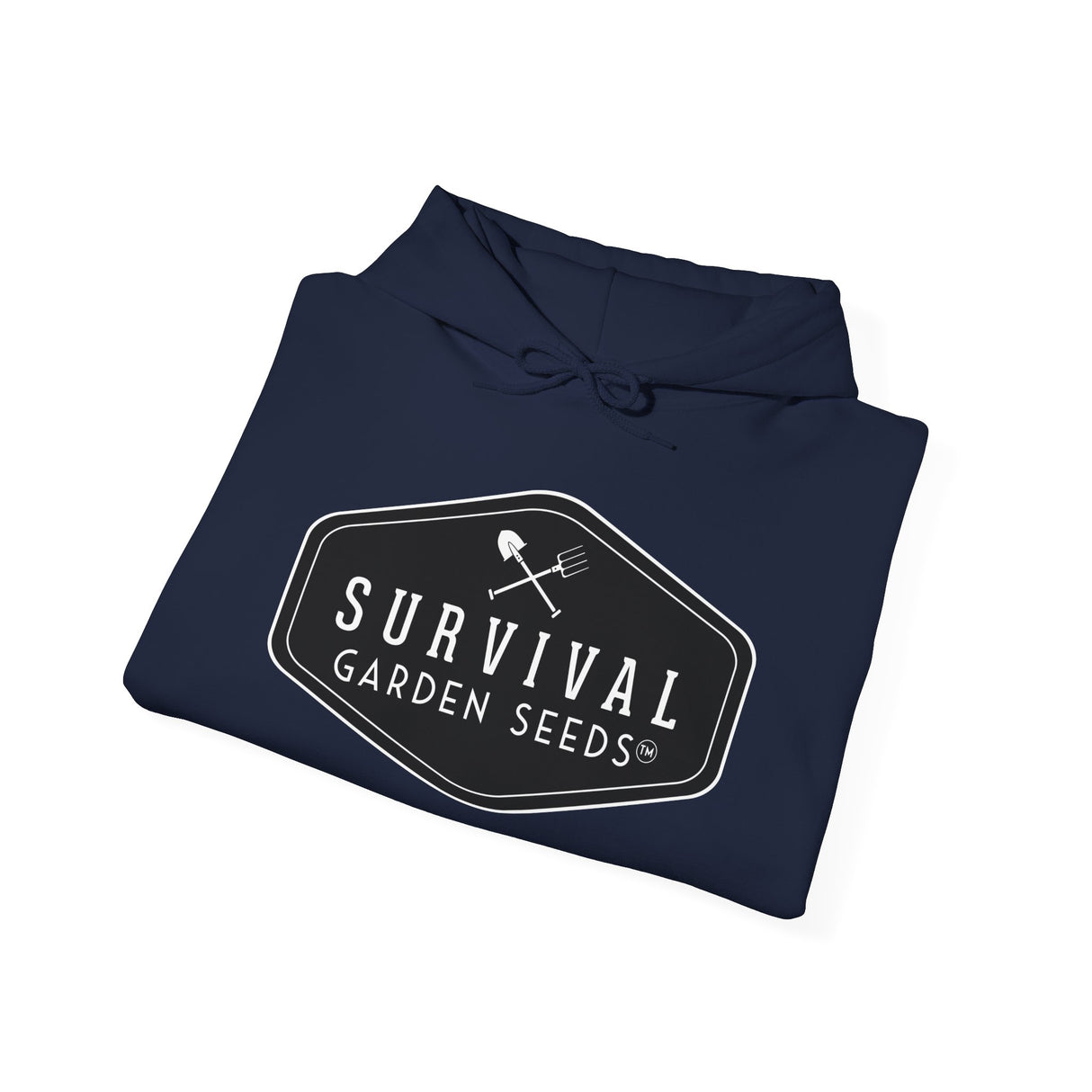 Survival Garden Seeds Unisex Hoodie - folded - Navy
