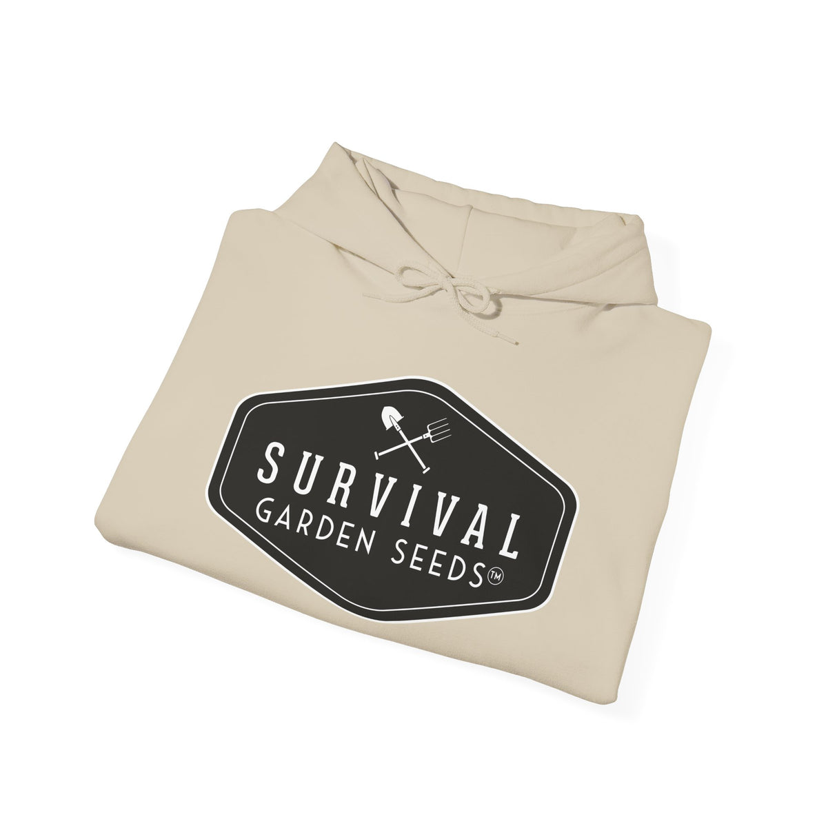 Survival Garden Seeds Unisex Hoodie-folded-sand