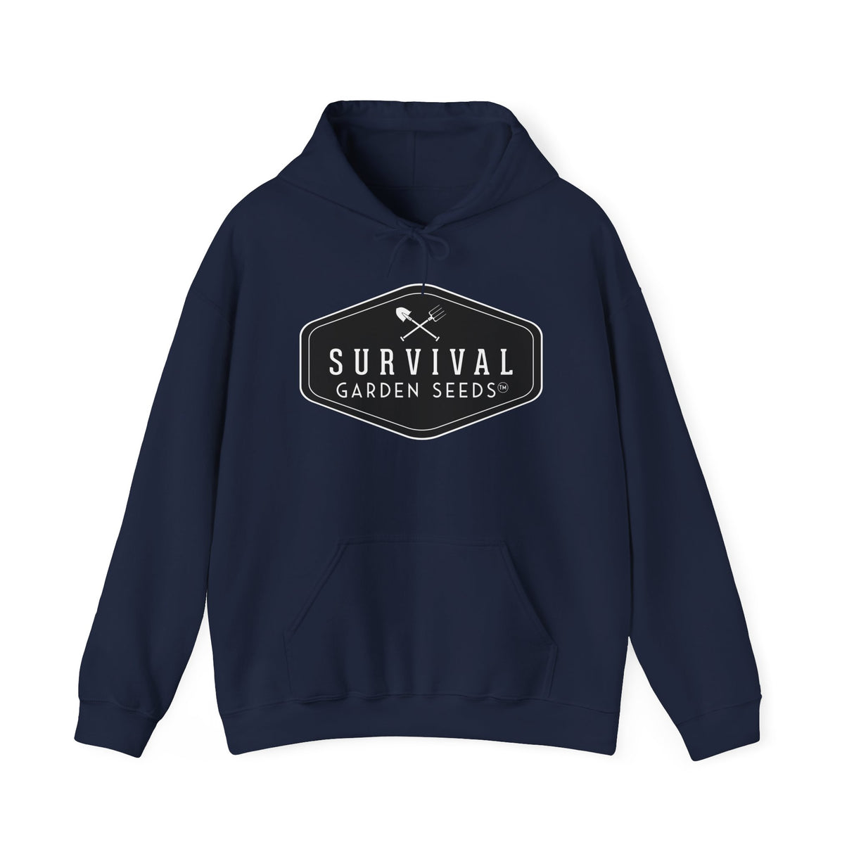 Survival Garden Seeds Unisex Hoodie - front - Navy