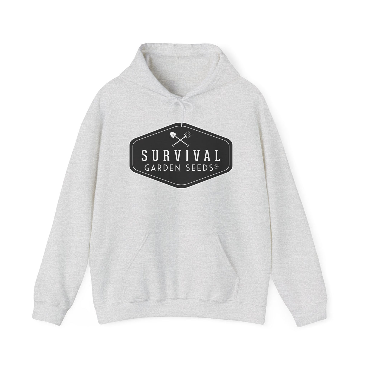 Survival Garden Seeds Unisex Hoodie - front- Ash