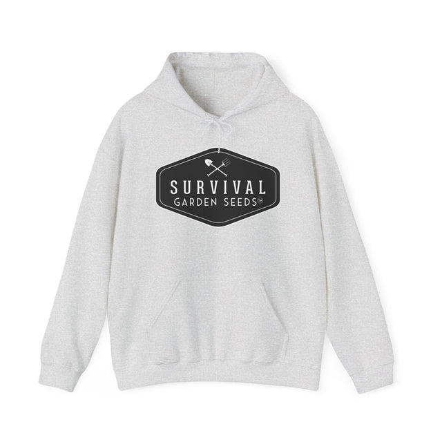 Survival Garden Seeds Unisex Hoodie - front- Ash