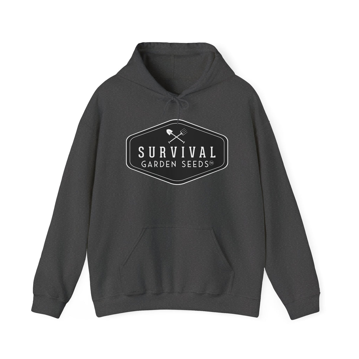 Survival Garden Seeds Unisex Hoodie - front - Dark Heather