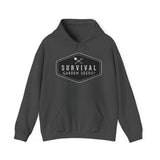 Survival Garden Seeds Unisex Hoodie - front - Dark Heather