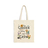The Garden is Calling and I must Grow Cotton Canvas Tote bag front