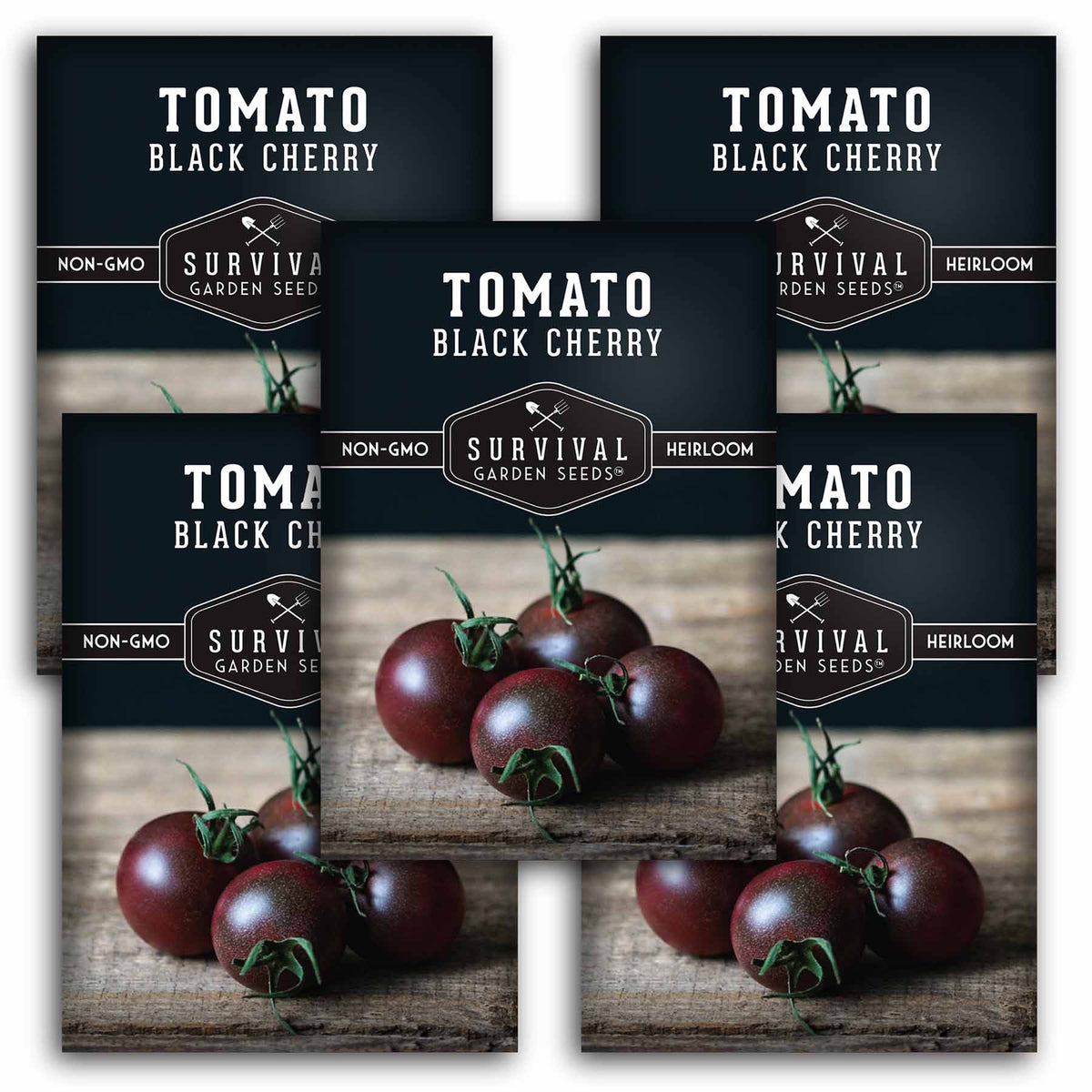 5 packets of Black Cherry Tomato seeds