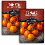 2 packets of Orange Cherry Tomato seeds