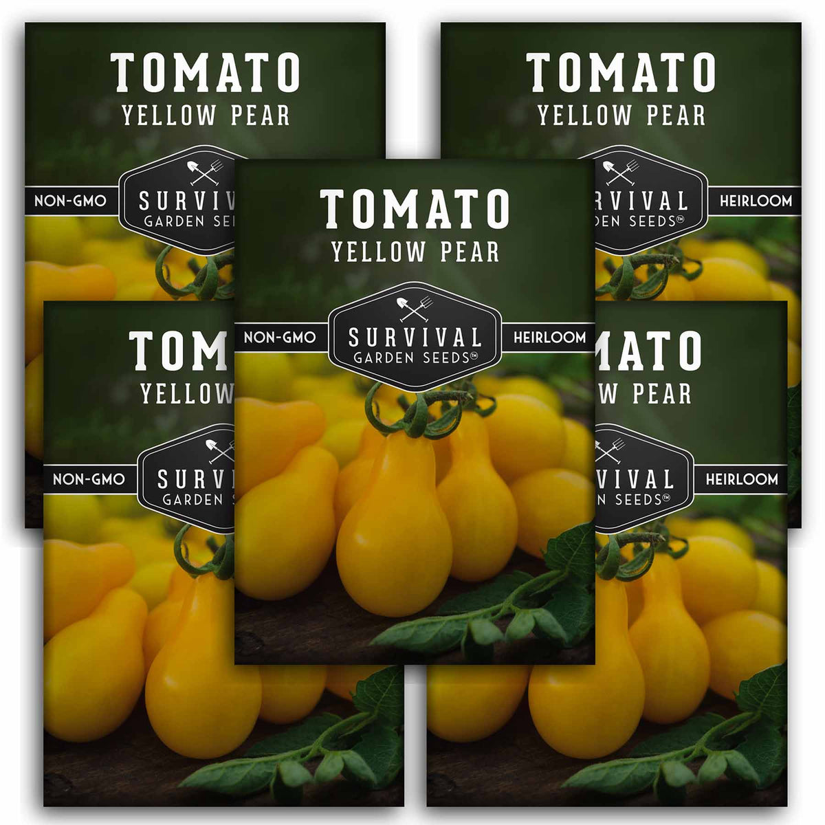 5 packets of Yellow Pear Tomato seeds
