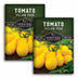 2 Packets of yellow pear tomato seeds