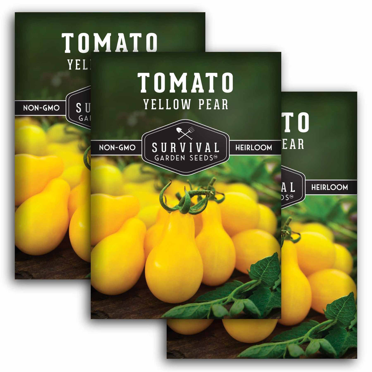 3 Packets of yellow pear tomato seeds