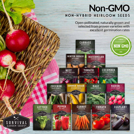 Non-GMO, Non-hybrid Heirloom Seeds