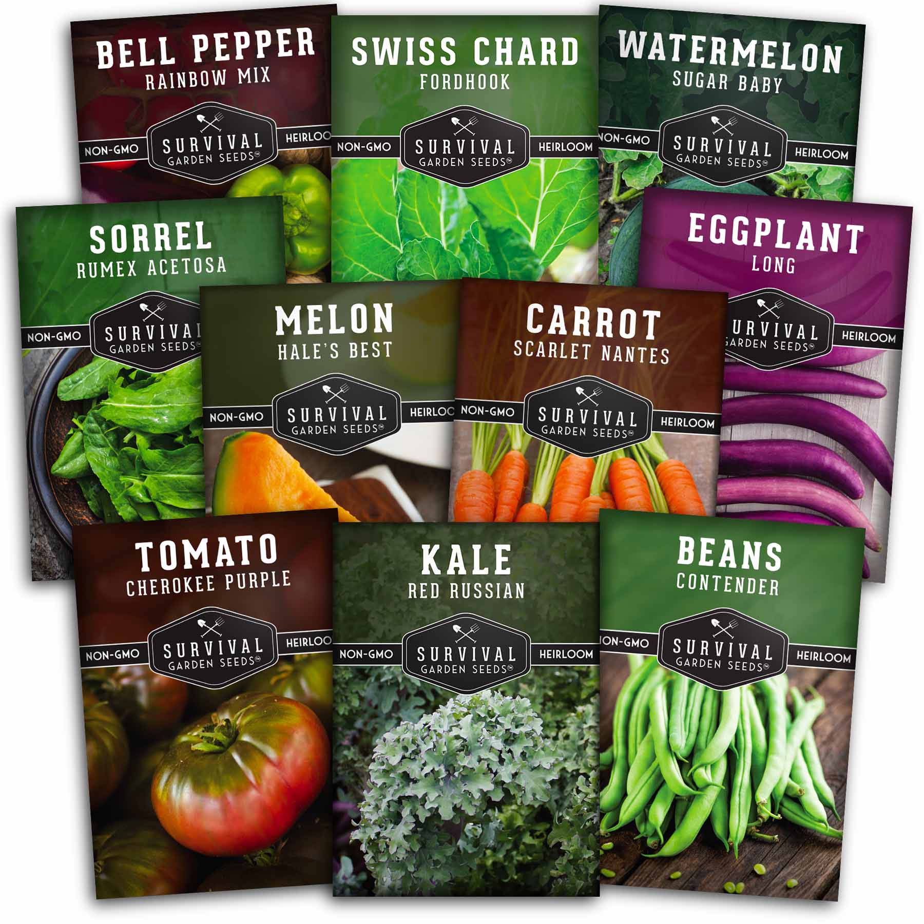 10 packets of drought tolerant vegetable seeds