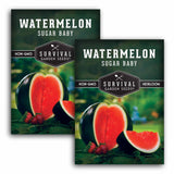 2 Packets of Sugar Baby Watermelon Seeds