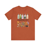 Unisex Cotton Tee - Farmacist - front - Heather Autumn