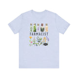 Unisex Cotton Tee - Farmacist - front - Prism Blue