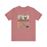 Unisex Cotton Tee - Farmacist - front - Heather Mauve