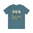 Unisex Cotton Tee - Farmacist - front - Heather Deep Teal