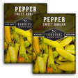 2 Packets of Sweet Banana Pepper seeds