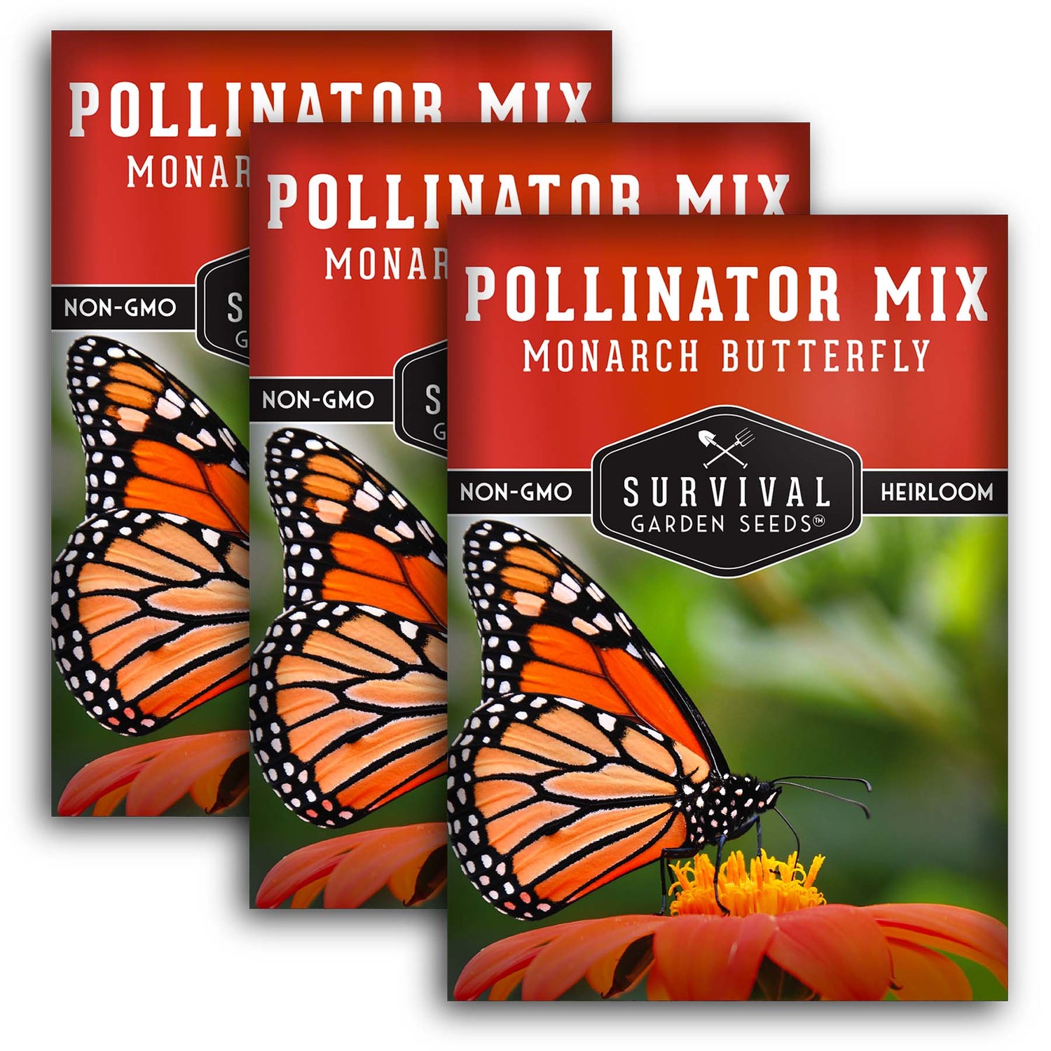 monarch butterfly wildflower seed mix Pollinator Seed Mix for Butterflies & Monarchs – SurvivalGardenSeeds
