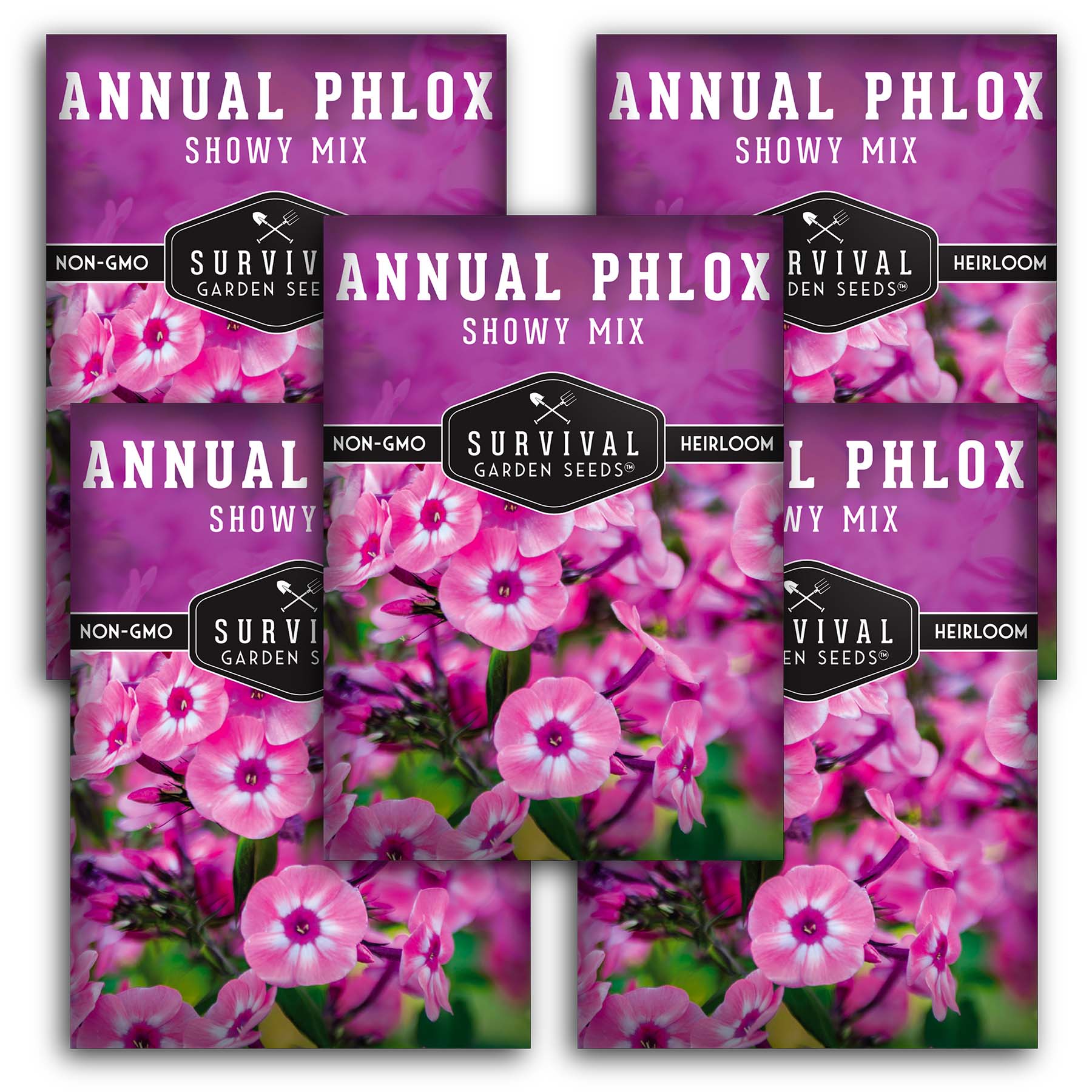 Showy Mix Phlox Seeds – Fragrant Annual – SurvivalGardenSeeds