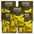 5 Packets of sweet banana pepper seeds