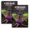 2 packets of Purple Vienna Kohlrabi seeds