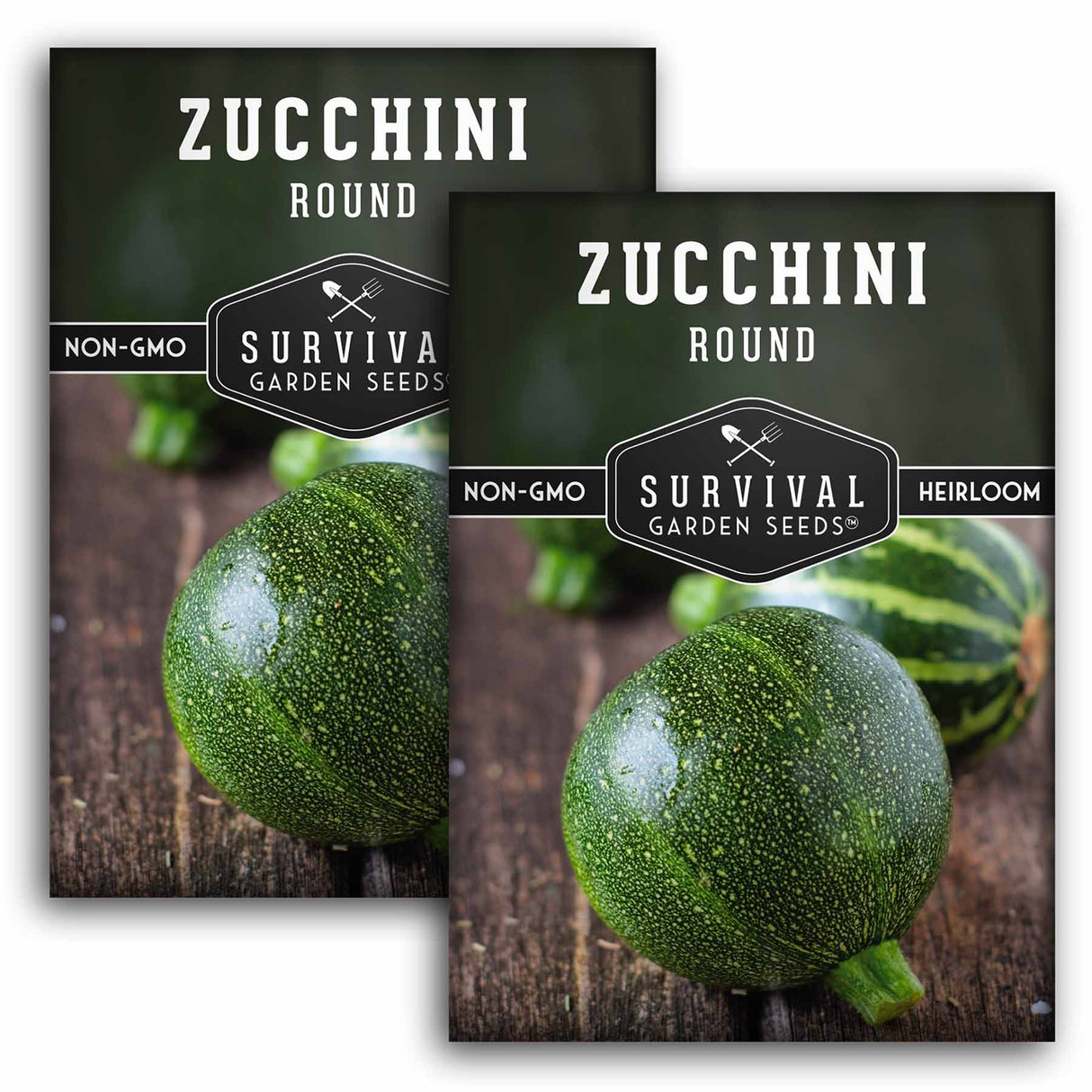 2 Packets of Round Zucchini seeds