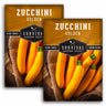 2 Packets of Golden Zucchini seeds