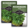 2 Packets of Peas Microgreens seeds