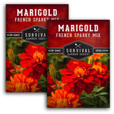 French Sparky Mix Marigolds Seeds