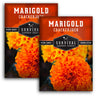 2 Packets of Crackerjack Marigold seeds