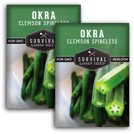 Clemson Spineless Okra Seeds