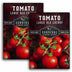 2 Packets of Large Red Cherry tomato seeds