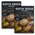 2 Packets of Delicata Winter Squash seeds