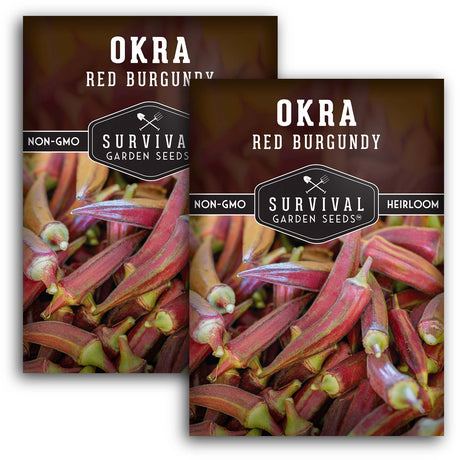 Red Burgundy Okra Seeds