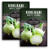 2 Packets of White Vienna Kohlrabi seeds