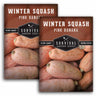 2 Packets of Pink Banana Winter Squash seeds