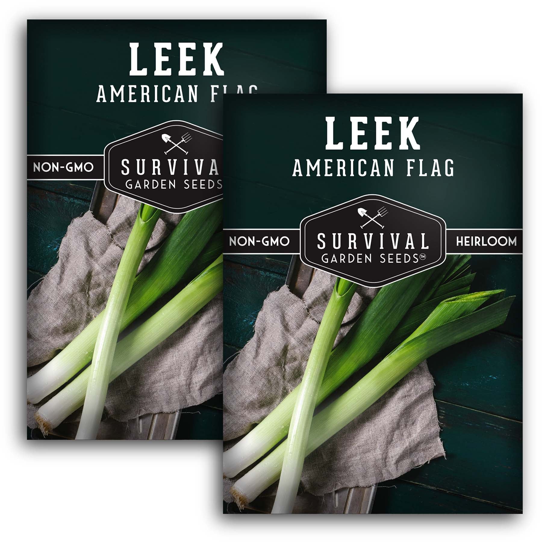leekページ American Flag Leek Seeds – Cold-Hardy Heirloom – SurvivalGardenSeeds