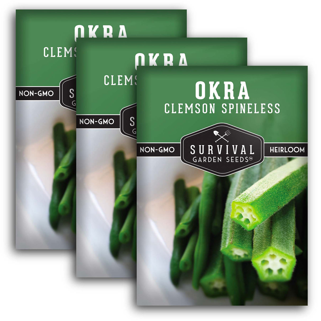 Clemson Spineless Okra Seeds