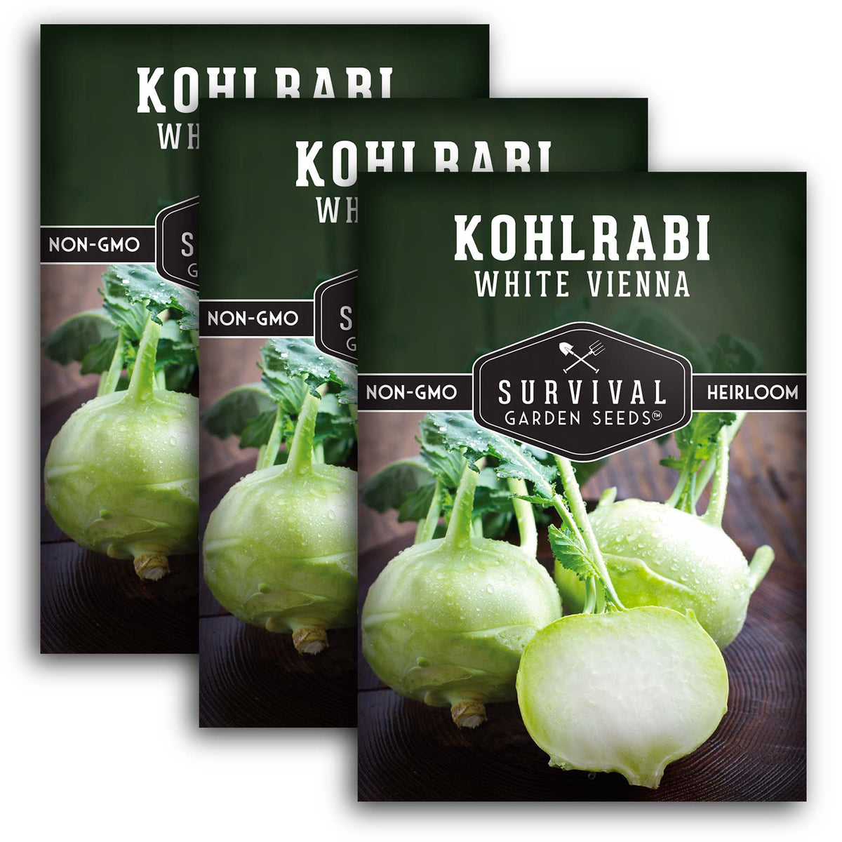 White Vienna Kohlrabi Seeds