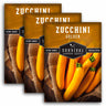 3 Packets of Golden Zucchini seeds