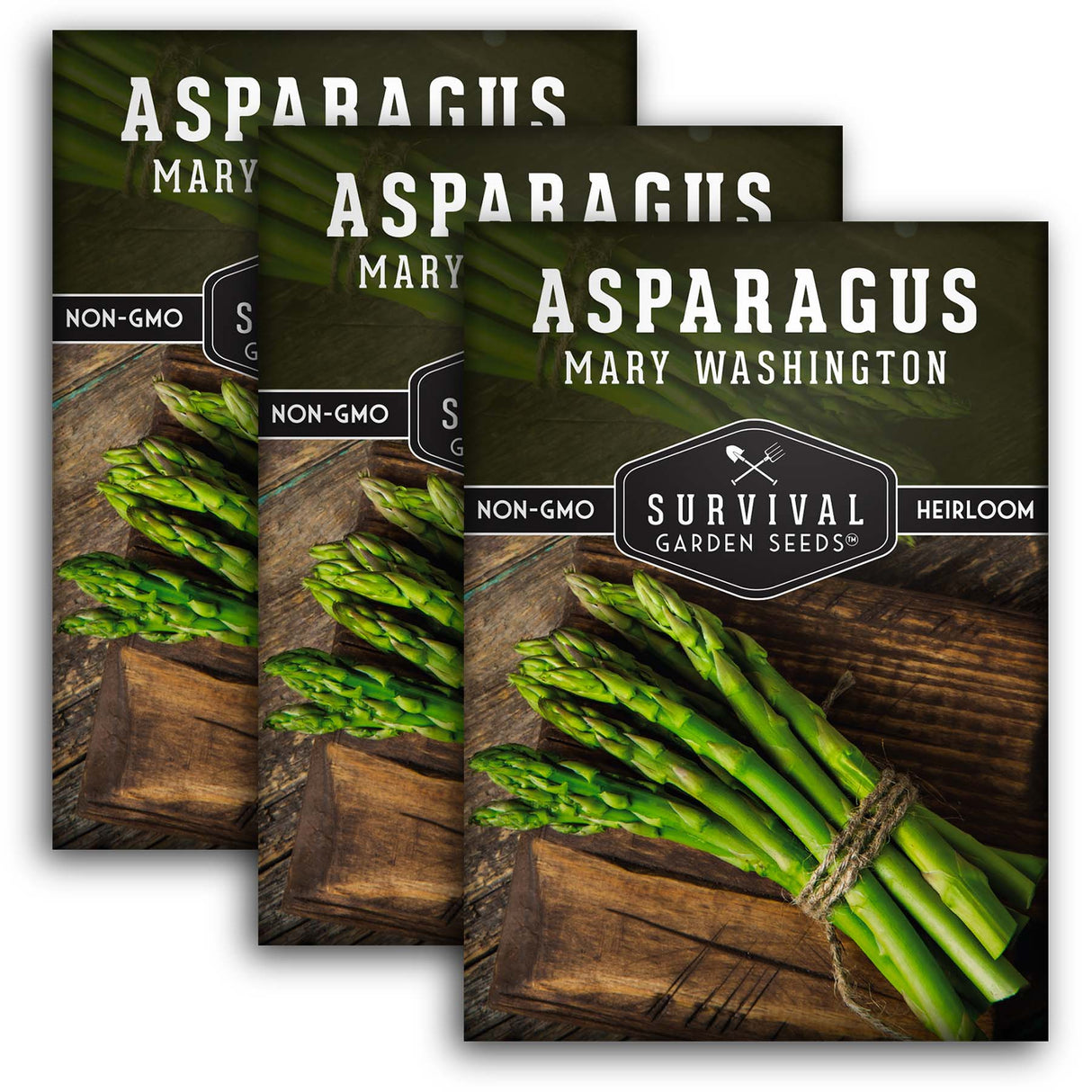 3 Packets of Mary Washington Asparagus seeds