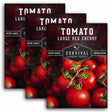 3 Packets of Large Red Cherry tomato seeds
