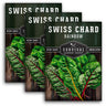 3 Packets of Rainbow Swiss Chard seeds