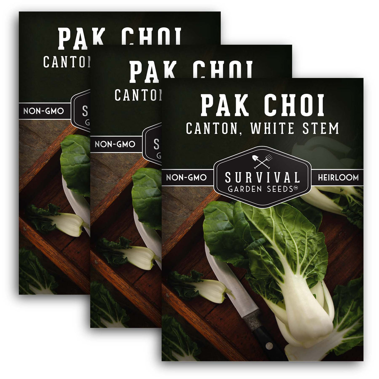 3 Packets of Pak Choi seeds