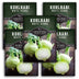 5 packets of White Vienna Kohlrabi seeds