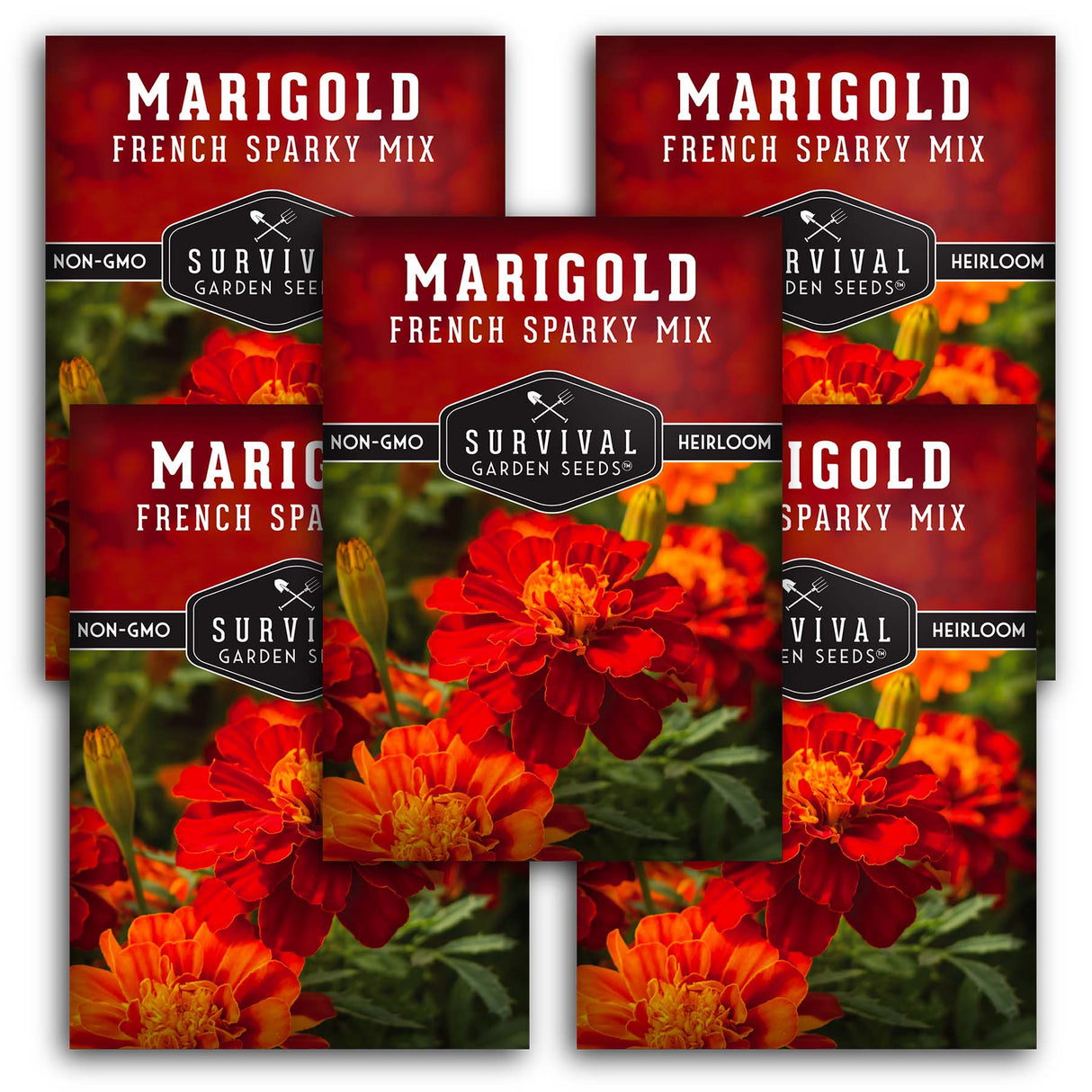 French Sparky Mix Marigolds Seeds